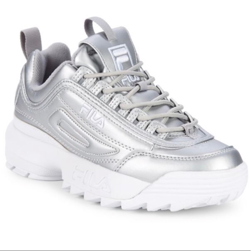 Fila premium silver Metallic sneakers - Picture 1 of 4